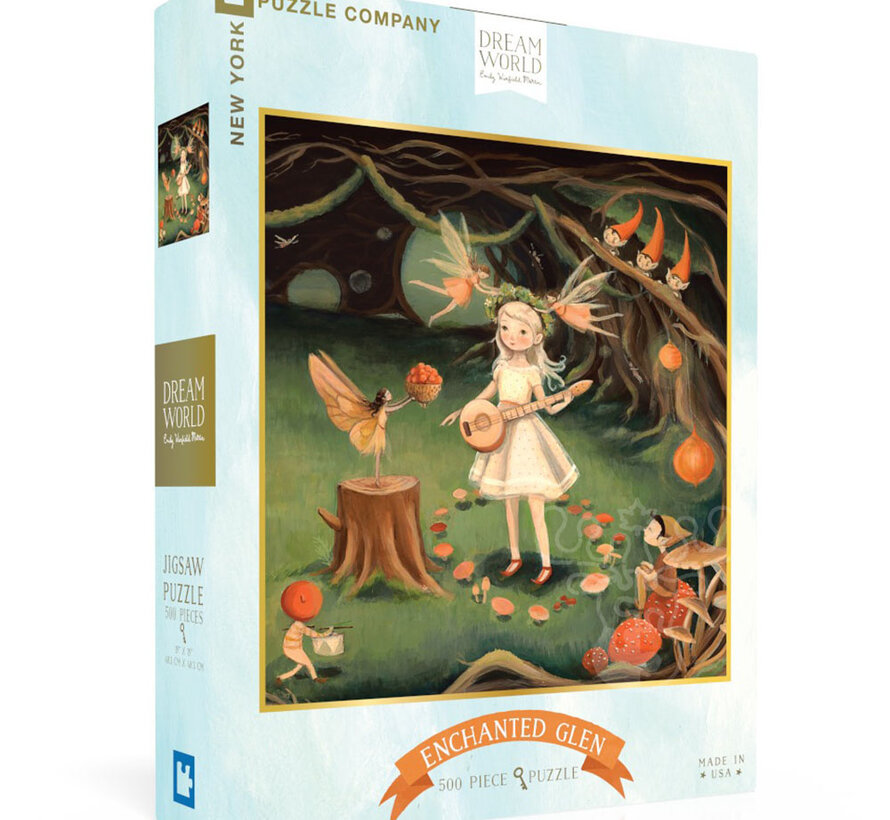New York Puzzle Co. Dream World: Enchanted Glen Puzzle 500pcs