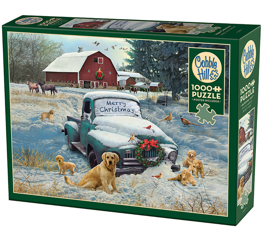 Cobble Hill Merry Christmas Puzzle 1000pcs