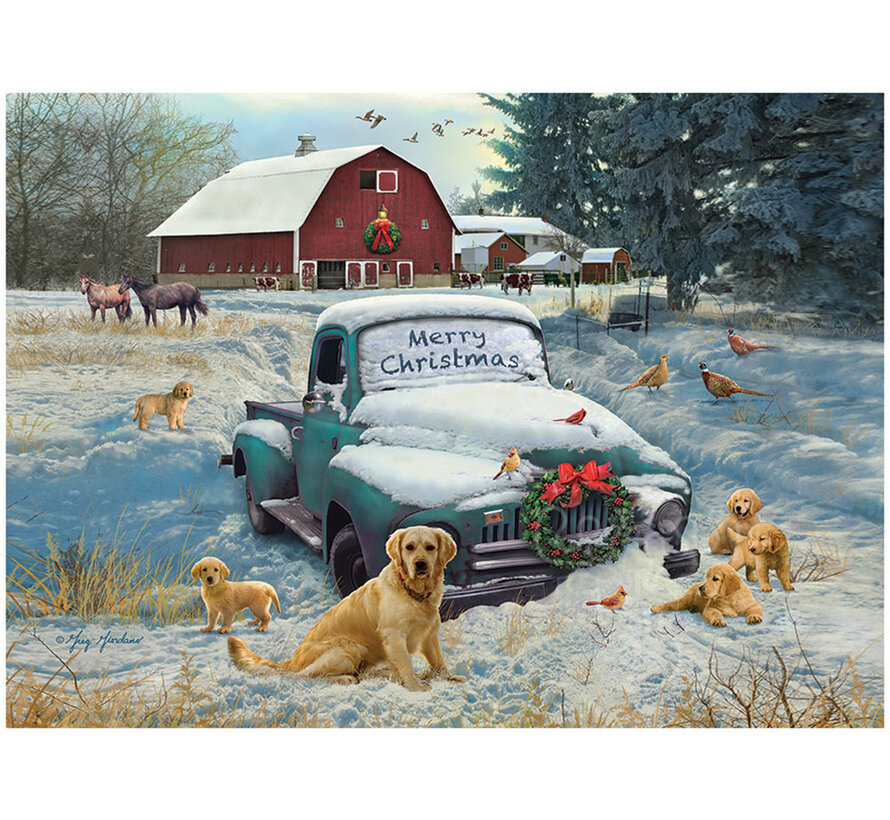 Cobble Hill Merry Christmas Puzzle 1000pcs
