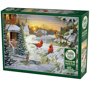 Cobble Hill Puzzles Cobble Hill Sunset Cardinals Puzzle 1000pcs
