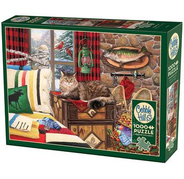 Cobble Hill Puzzles Cobble Hill Lodge Cat Puzzle 1000pcs