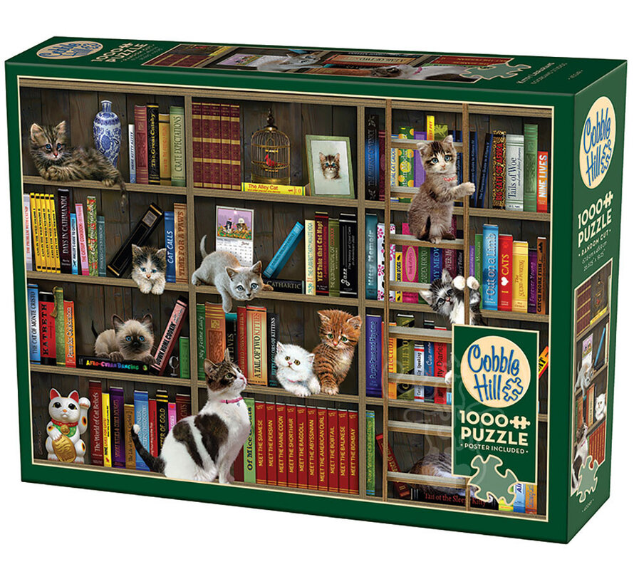 Cobble Hill Kitty Librarians Puzzle 1000pcs