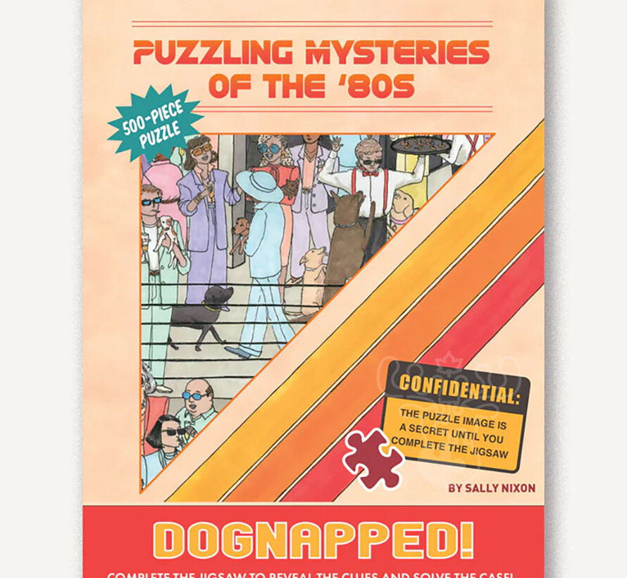 Chronicle Puzzling Mysteries of the '80s Dognapped! Puzzle 500pcs
