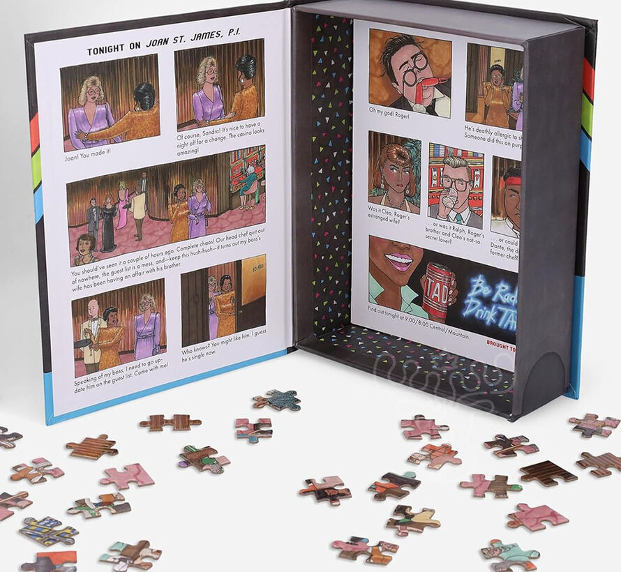 Chronicle Puzzling Mysteries of the '80s Death by Crab Leg Puzzle 500pcs