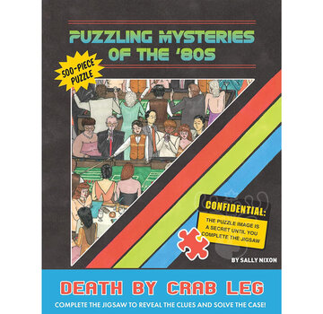 Chronicle Books Chronicle Puzzling Mysteries of the '80s Death by Crab Leg Puzzle 500pcs