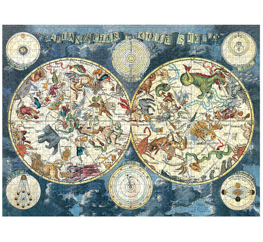 Paperblanks Celestial Planisphere, Early Cartography Puzzle 1000pcs