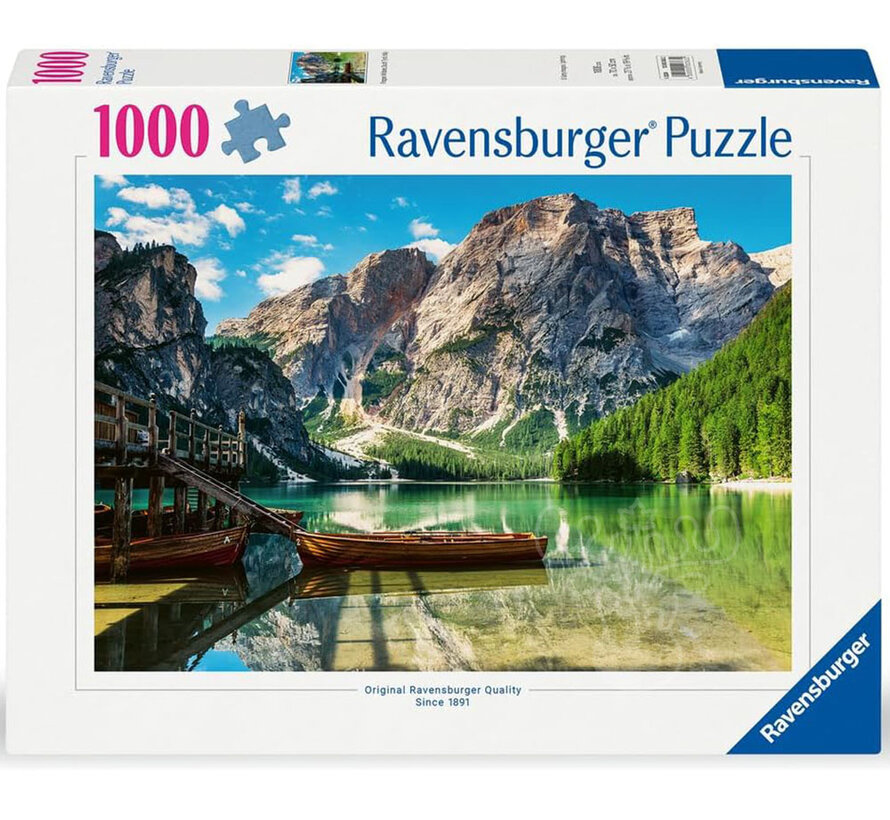 Ravensburger Pragser Wildsee, South Tyrol, Italy Puzzle 1000pcs
