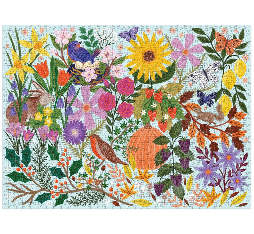 Galison Seasons in Bloom Puzzle 1000pcs