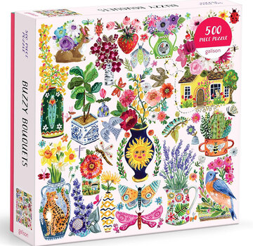 Galison Galison Buzzy Bouquets Puzzle 500pcs