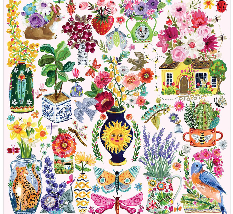 Galison Buzzy Bouquets Puzzle 500pcs