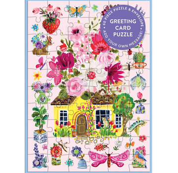 Galison Galison Buzzy Bouquets Greeting Card Puzzle 60pcs
