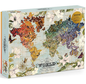 Galison Galison Wendy Gold Winged Metamorphosis Foil Puzzle 1000pcs