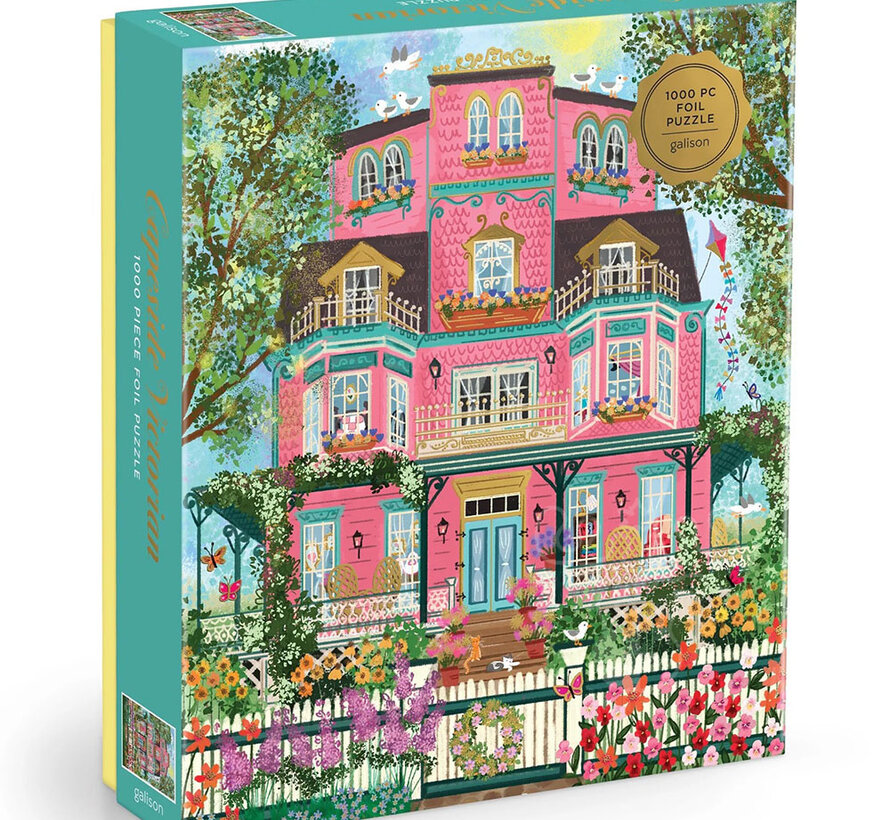 Galison Joy Laforme Capeside Victorian Foil Puzzle 1000pcs