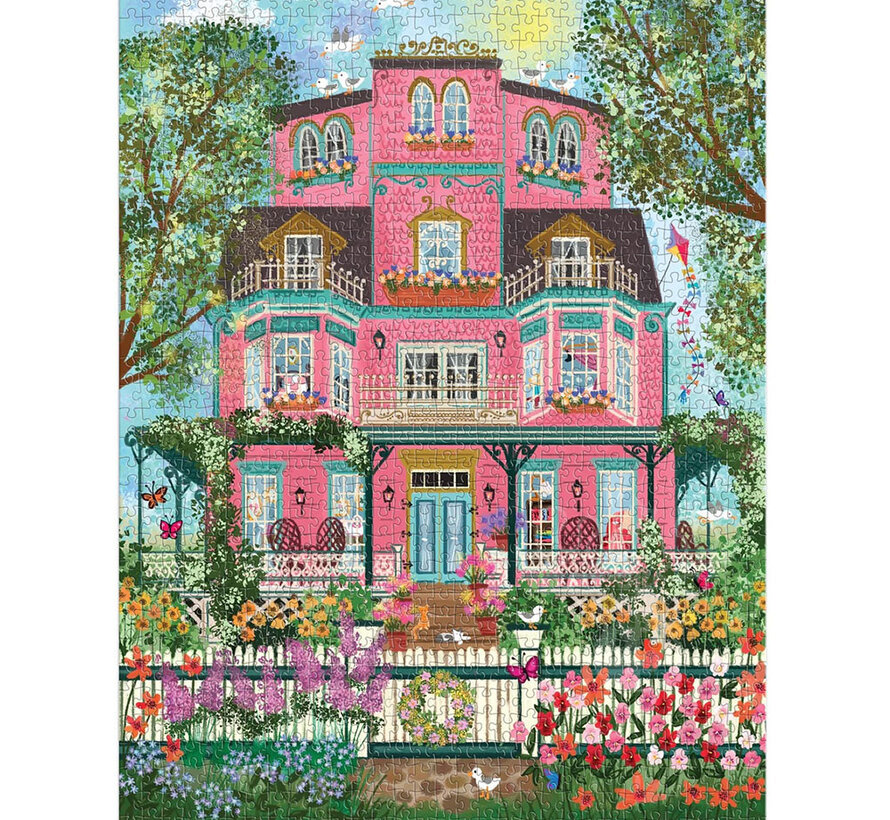 Galison Joy Laforme Capeside Victorian Foil Puzzle 1000pcs