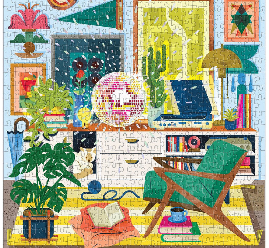 Galison Disco Life Foil Puzzle 500pcs