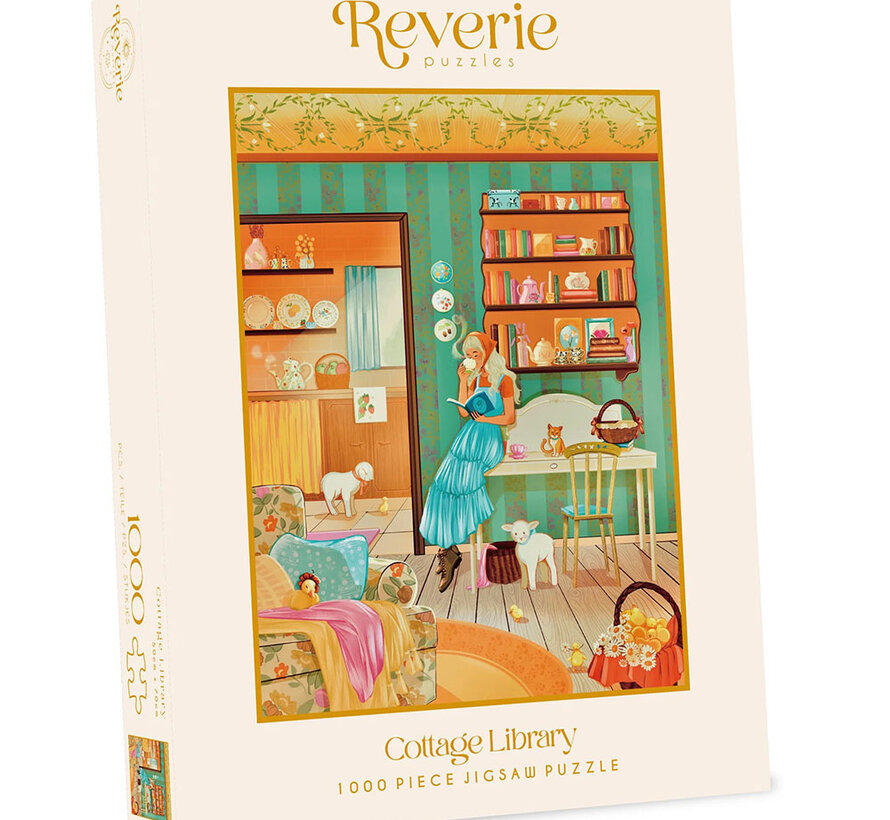 Reverie Cottage Library Puzzle 1000pcs