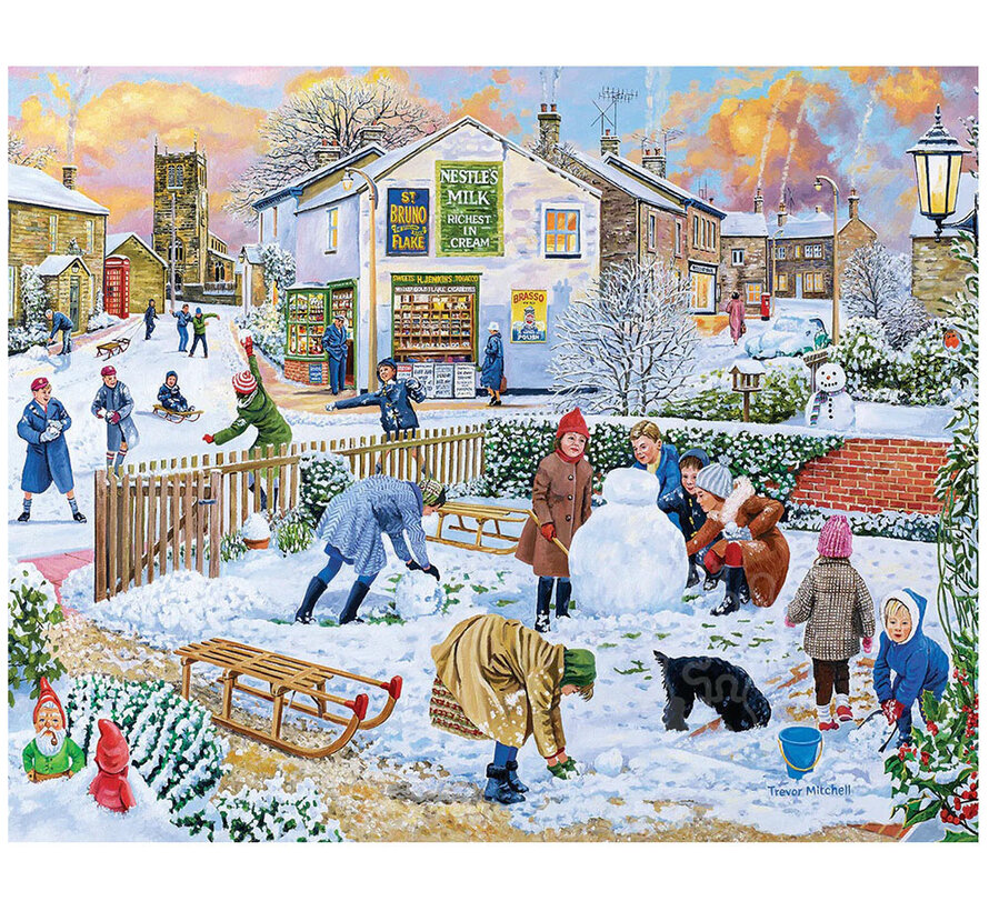 White Mountain Winter Games Puzzle 1000pcs