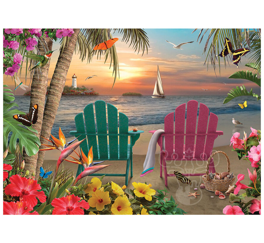 Cobble Hill Island Paradise Puzzle 500pcs