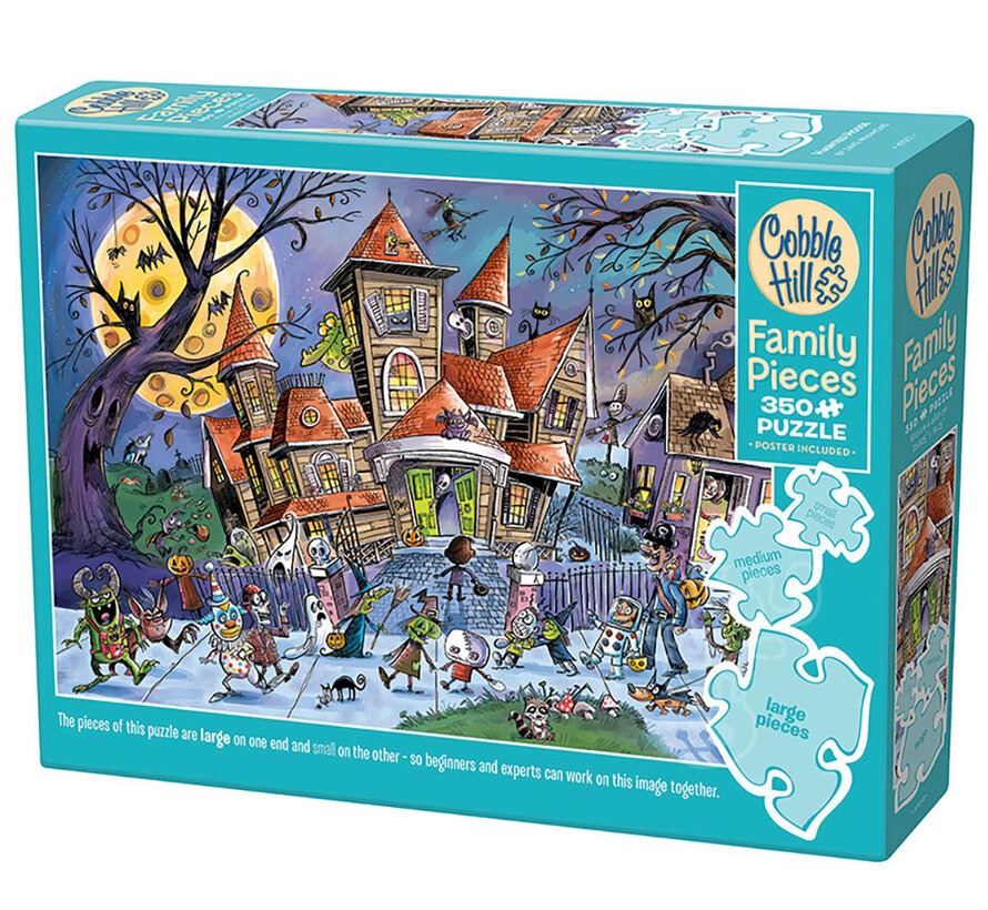 Cobble Hill DoodleTown: Haunted House Family Puzzle 350pcs
