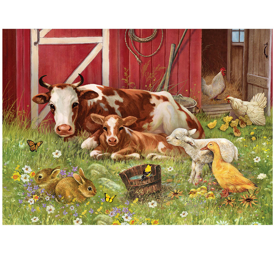 Cobble Hill Barnyard Babies Family Puzzle 350pcs