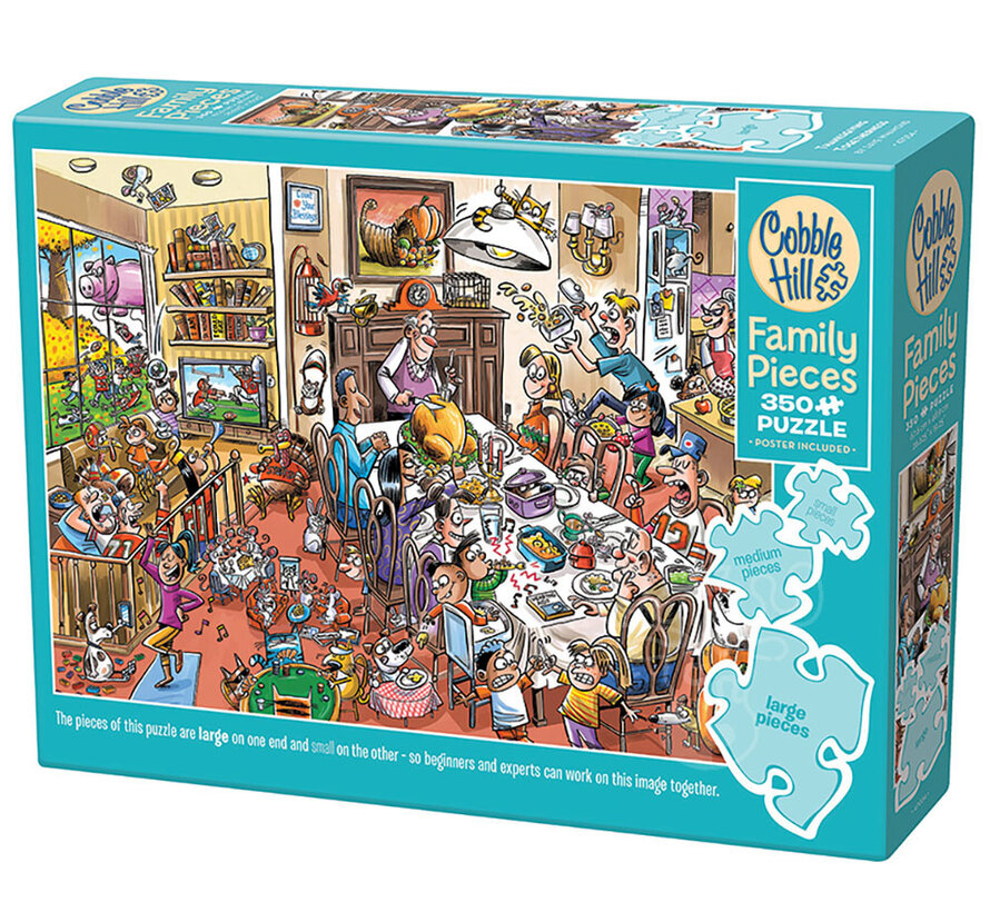 Cobble Hill DoodleTown: Thanksgiving Togetherness Family Puzzle 350pcs