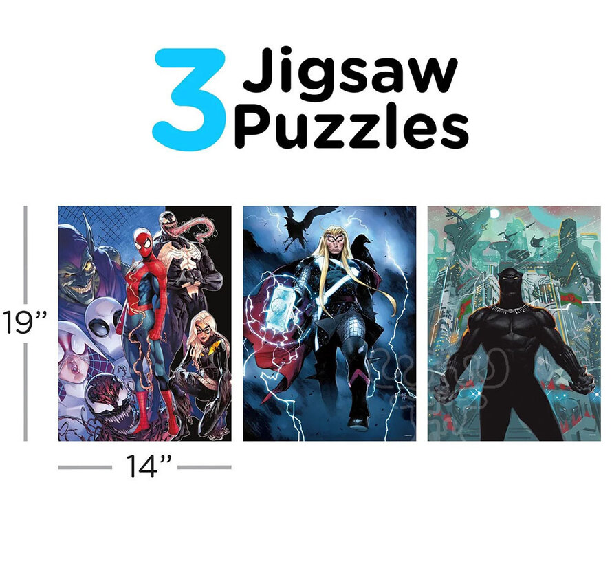 Aquarius Marvel Comics Puzzle 3 x 500pcs