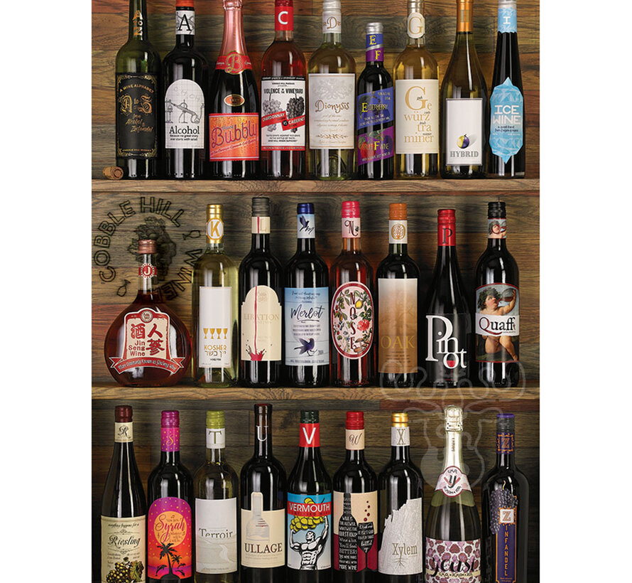 Cobble Hill Wine Alphabet Puzzle 1000pcs