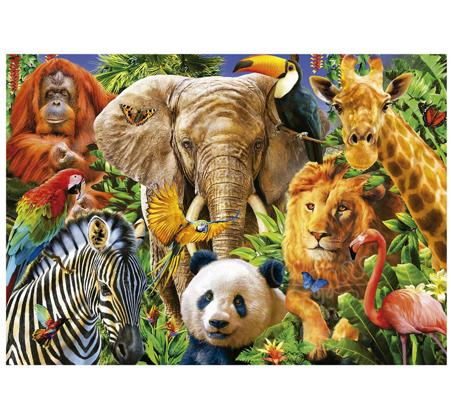 Educa Wild Animal Collage Puzzle 500pcs