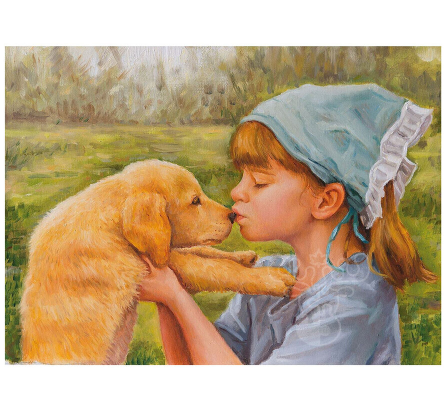 FINAL SALE Nova The Dog and the Love of the Little Girl Puzzle 1000pcs ONLINE ORDER ONLY