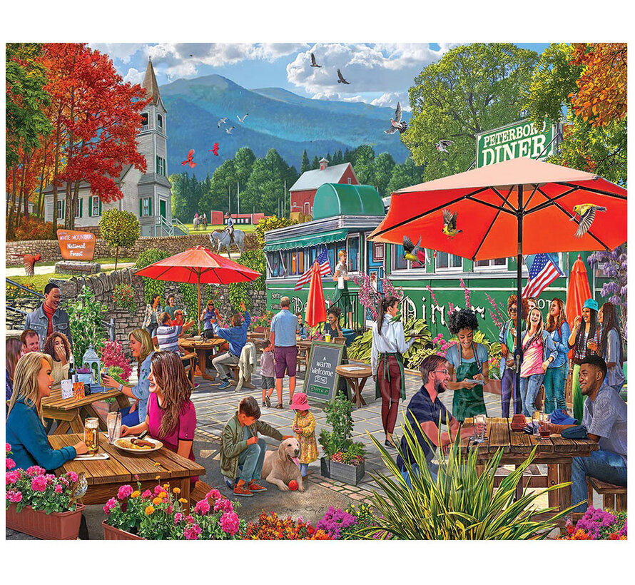 White Mountain White Mountain Diner Puzzle 1000pcs