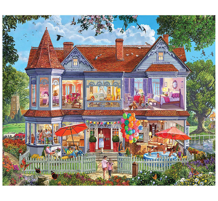 White Mountain Summer House Puzzle 1000pcs