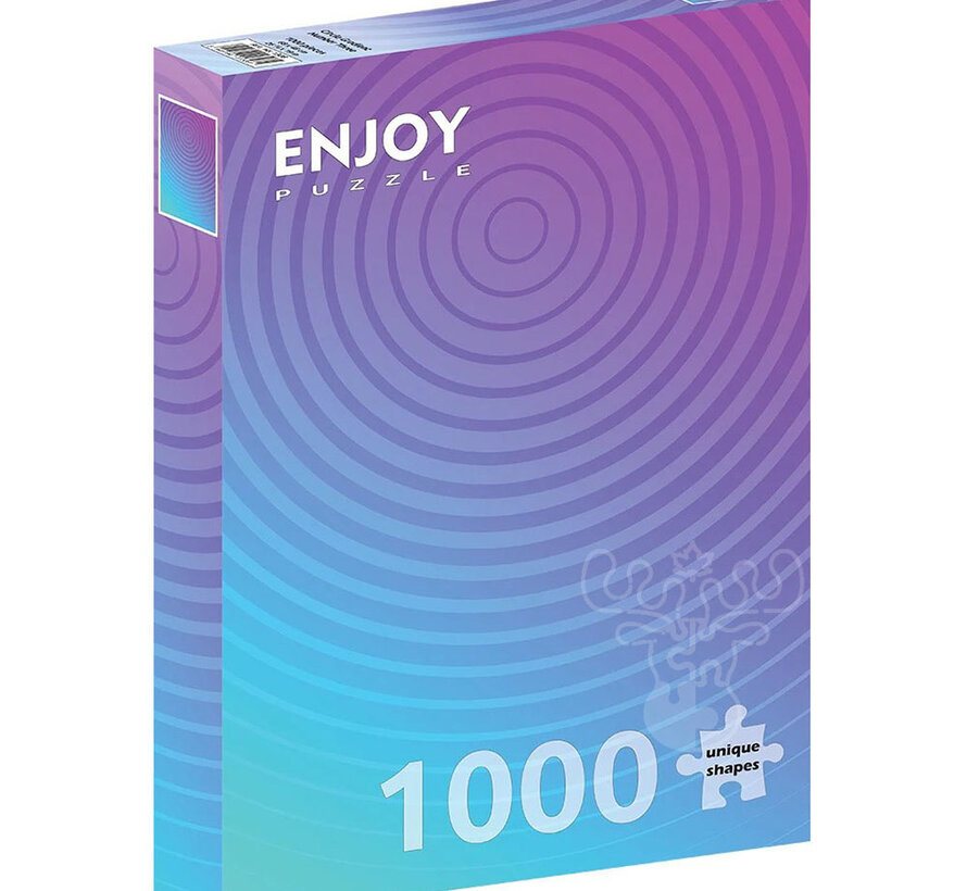 Enjoy Circle Gradient Number Three Puzzle 1000pcs