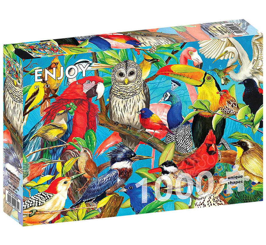 Enjoy Feathered Frenzy Puzzle 1000pcs
