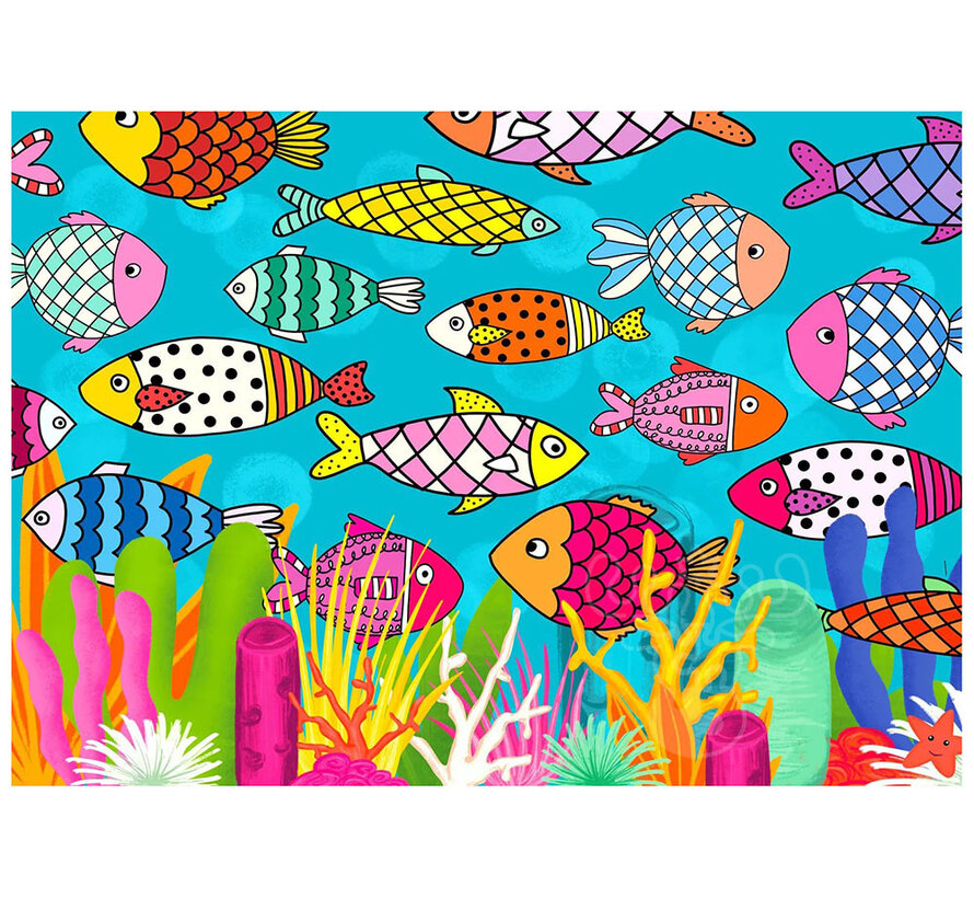 Enjoy Patterned Fishes Puzzle 1000pcs