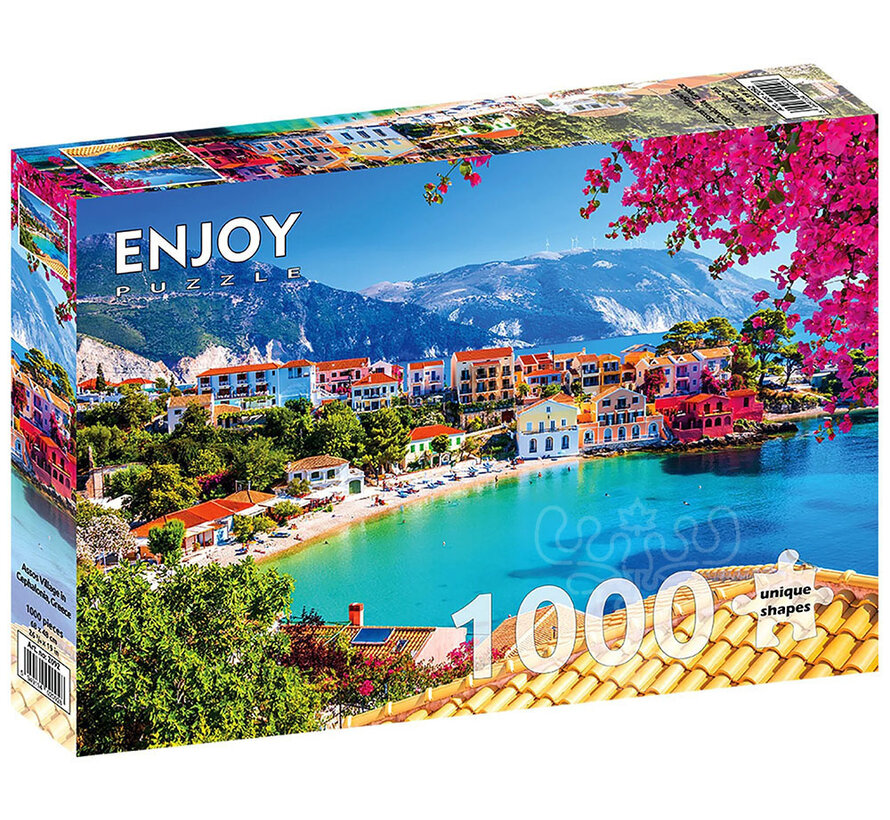 Enjoy Assos Village in Cephalonia, Greece Puzzle 1000pcs