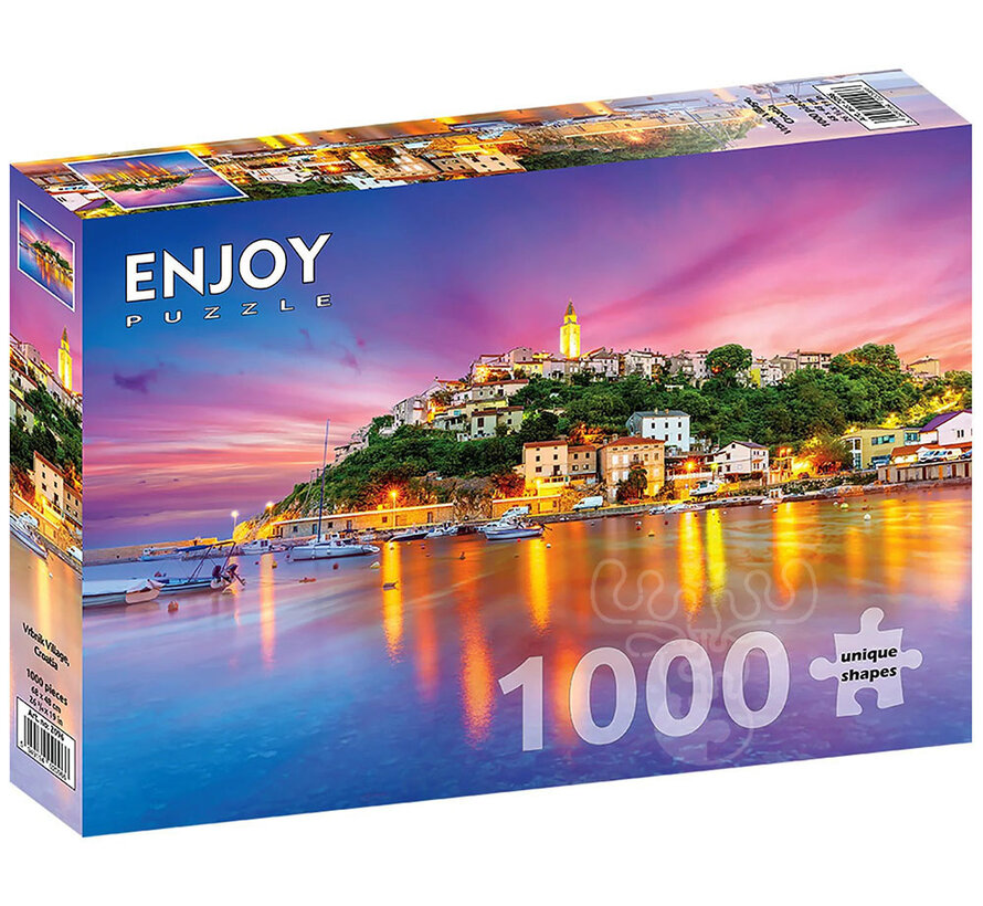Enjoy Vrbnik Village, Croatia Puzzle 1000pcs