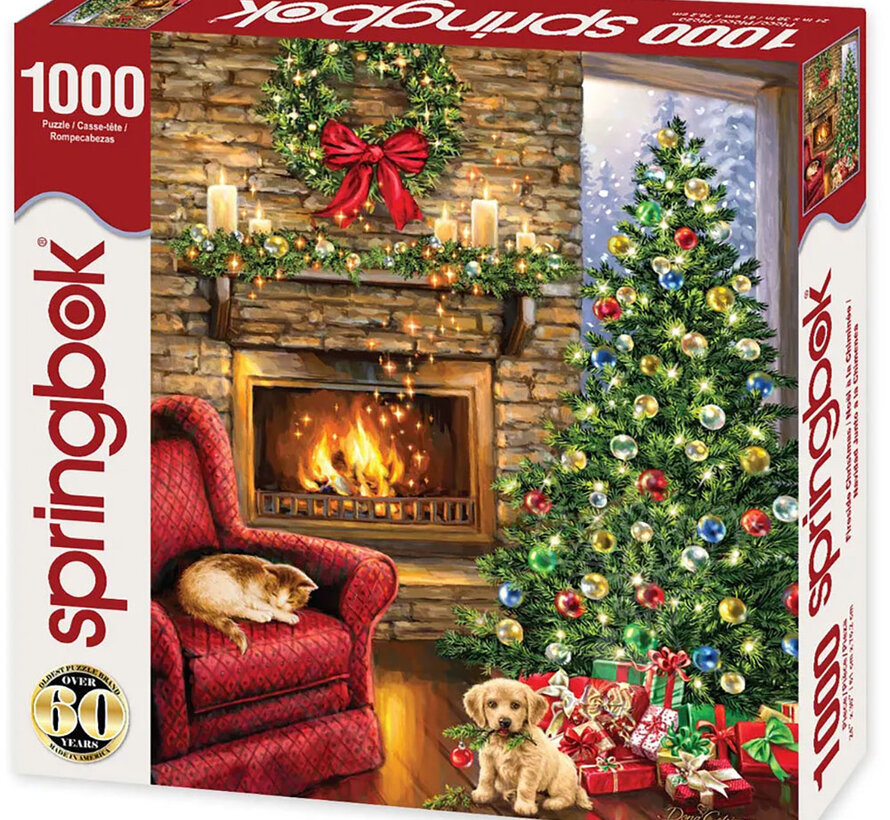 Springbok Fireside Christmas Puzzle 1000pcs
