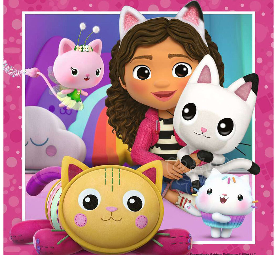 Ravensburger Gabby's Dollhouse: Its Meow Time! Puzzle 3 x 49pcs