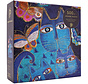Paperblanks Blue Cats & Butterflies, Fantastic Felines Puzzle 500pcs