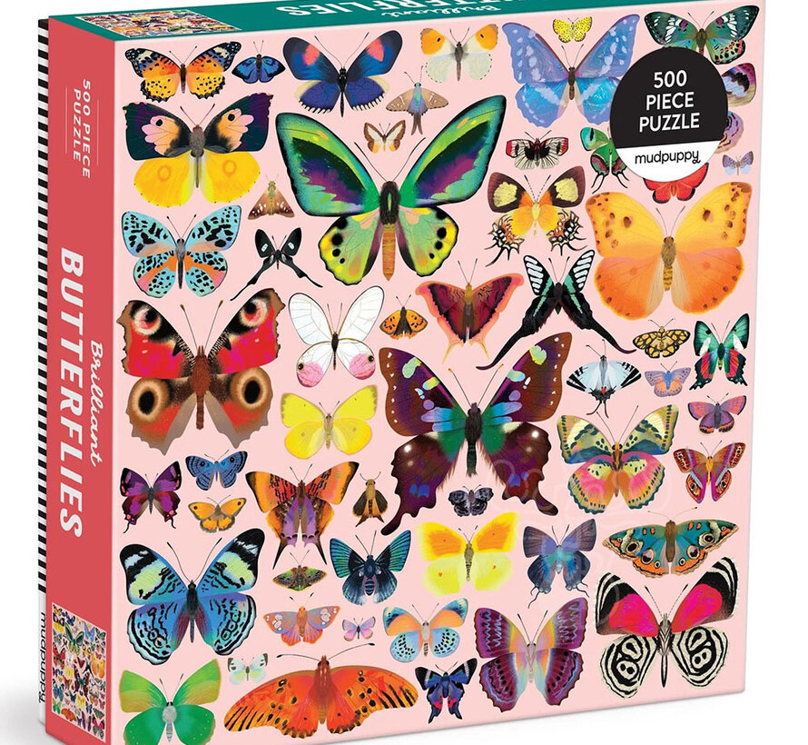 Mudpuppy Brilliant Butterflies Puzzle 500pcs