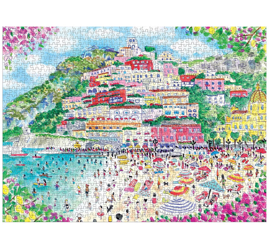 Galison Michael Storrings Coast of Italy Puzzle 1000pcs
