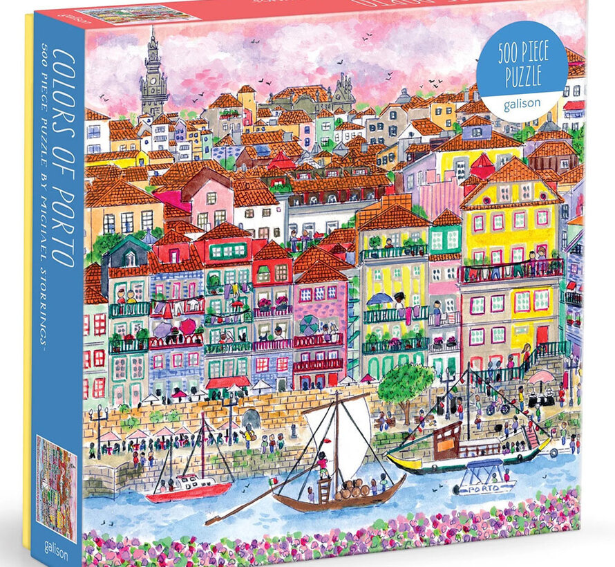 Galison Michael Storrings Colors of Porto Puzzle 500pcs