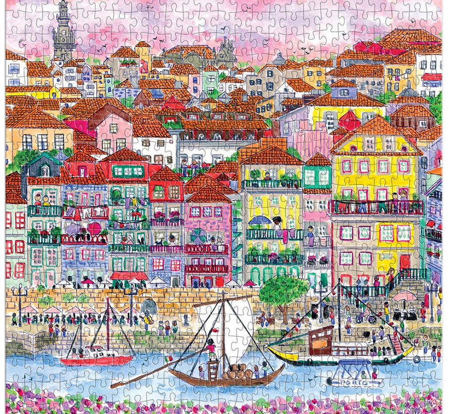 Galison Michael Storrings Colors of Porto Puzzle 500pcs