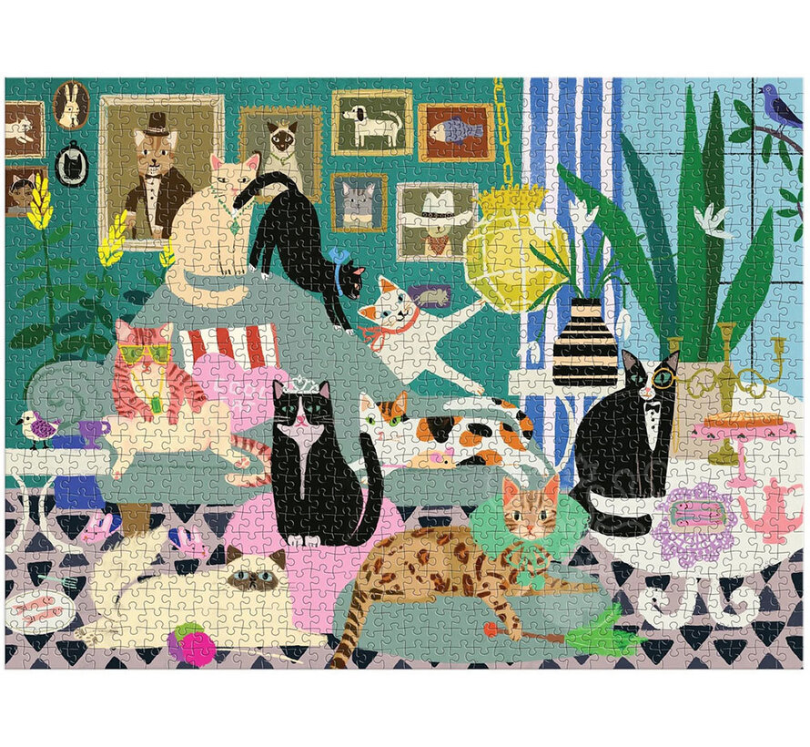 Galison Glamour Cats Puzzle 1000pcs