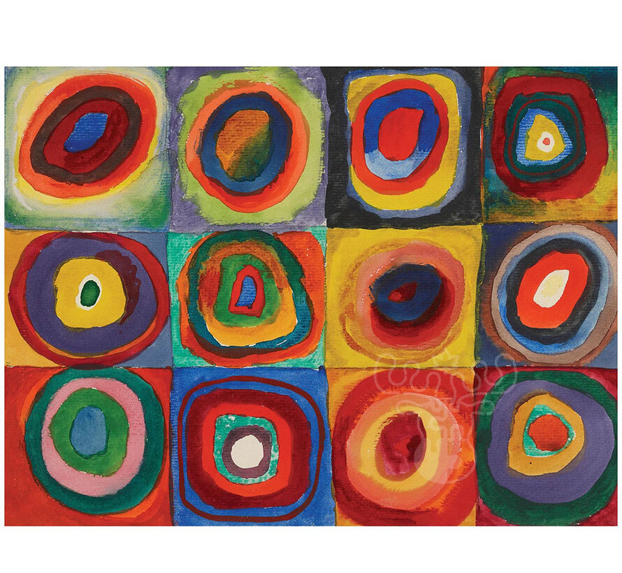 Pomegranate Kandinsky, Wassily: Squares with Concentric Circles Puzzle 500pcs