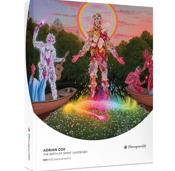 Pomegranate Pomegranate Cox, Adrian: The Birth of Spirit Gardene  Circular Puzzle 500pcs