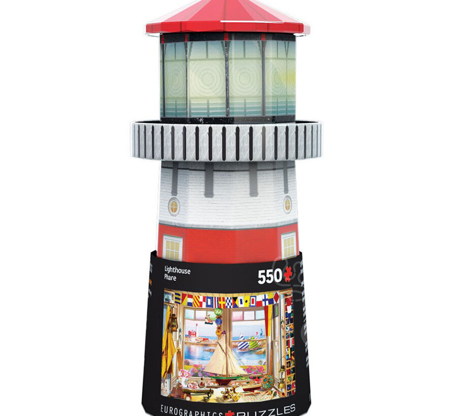 Eurographics Lighthouse Puzzle 550pcs in a Shaped Tin