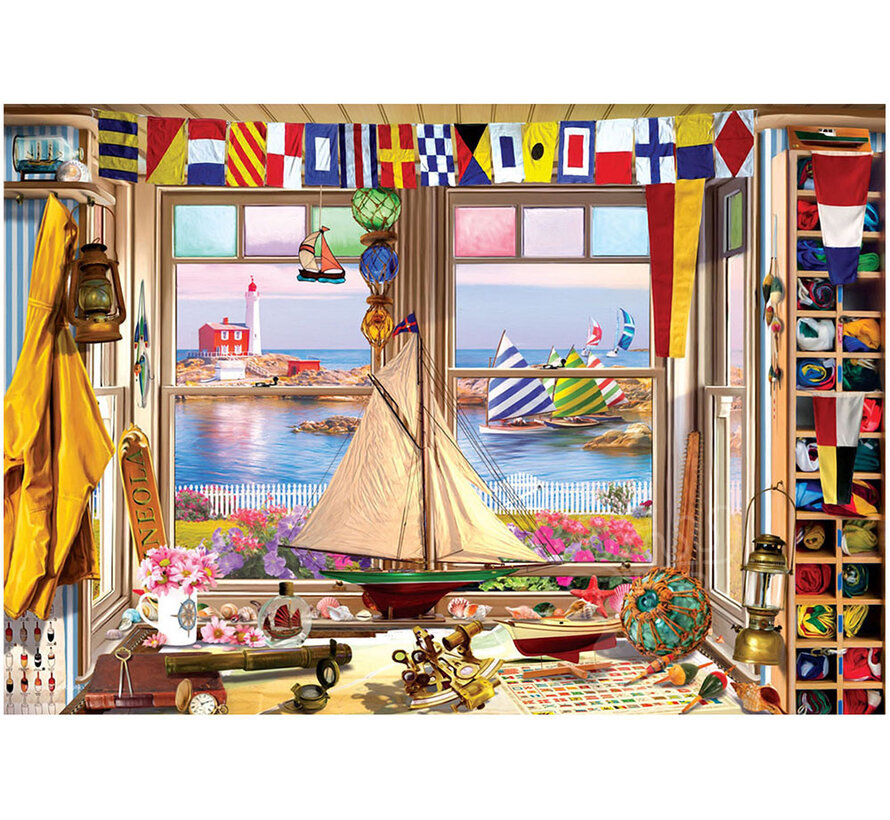 Eurographics Lighthouse Puzzle 550pcs in a Shaped Tin
