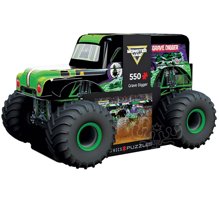 Eurographics Monster Jam - Grave Digger Puzzle 550pcs in a Shaped Tin