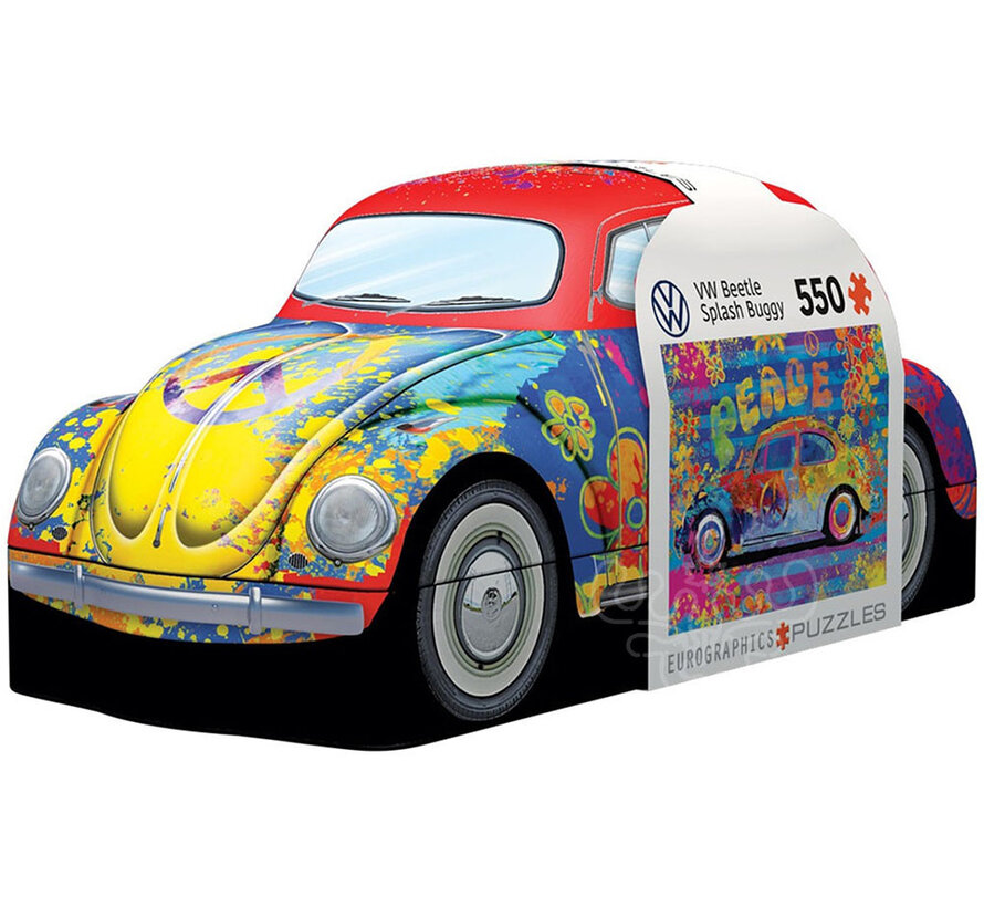 Eurographics VW Beetle Splash Puzzle 550pcs in a Shaped Tin